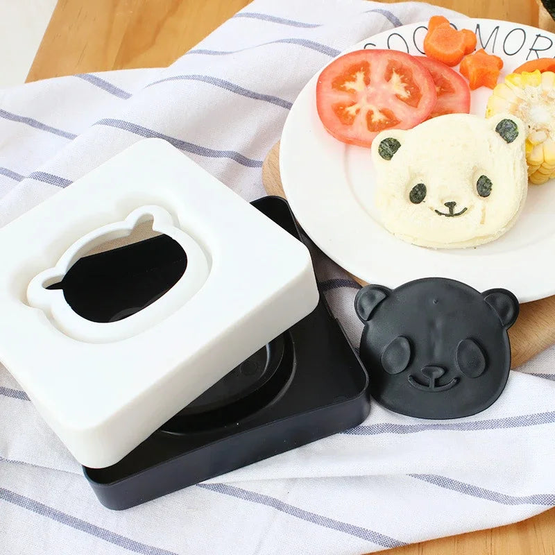 Panda Sushi Mold Set – Rice Ball & Nori Cutter for Kids Sushi Mold Kit Oasis Select