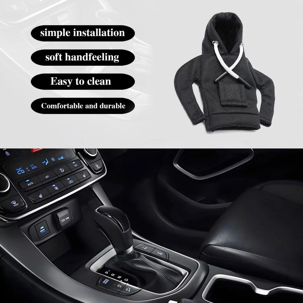 Mini Hoodie Gear Shift Knob Cover – Universal Car Decor