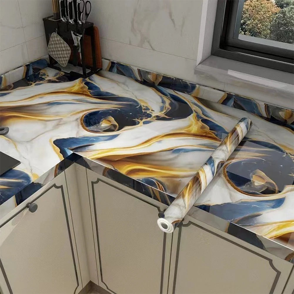 Peel & Stick Tile Wallpaper – Waterproof PVC Kitchen Sticker
