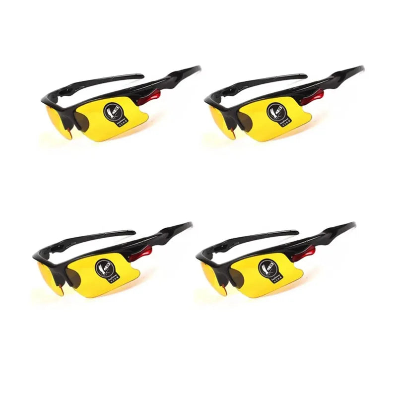 1/2/3/4/5pcs Professional Driving Glasses Polarized Yellow Car Goggles Driving Sunglasses Anti-Glare Vintage Glasses Accessories Oasis Select 4pcs Yellow