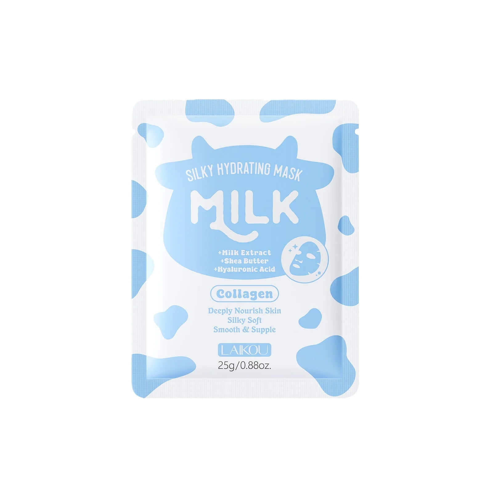LAIKOU Milk Collagen Face Mask 25g – Hydration & Brightening