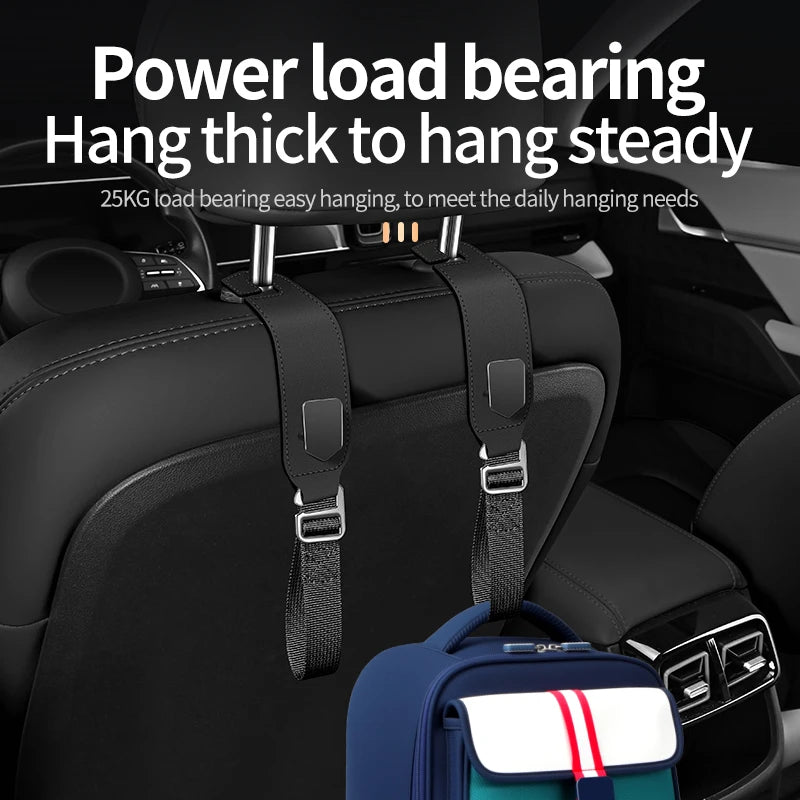 Car Headrest Hook Organizer – Universal Seat Back Hanger