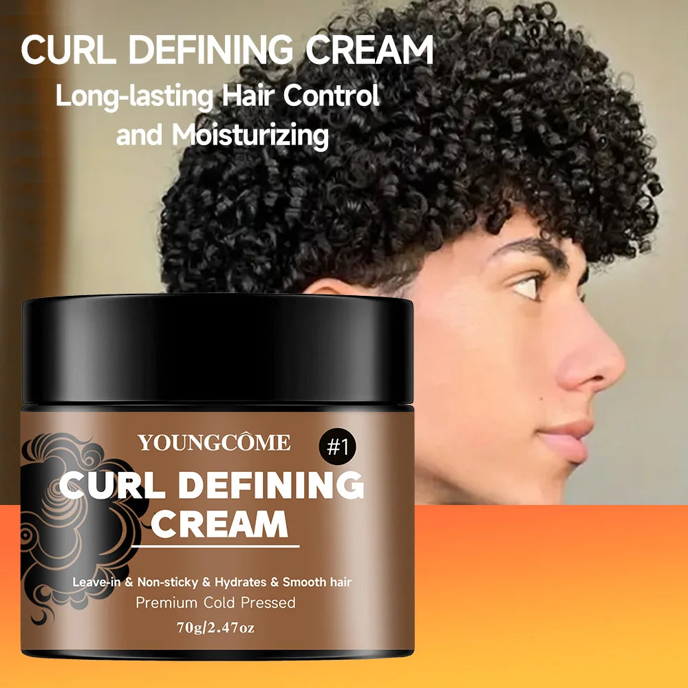 Black Castor Oil Curl Defining Cream Non-stick Hydrates & eliminates frizz, Hair-Smoothing Anti-Frizz Cream to Define quick repa Oasis Select