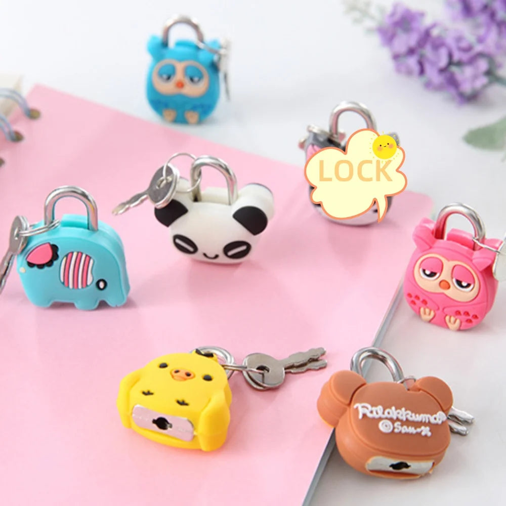 Lock-Padlock Drawer-Cabinet Backpack Suitcase Luggage Metal Mini Cute Handbag Cartoon For Traveling Outdoor Backpack Security Oasis Select