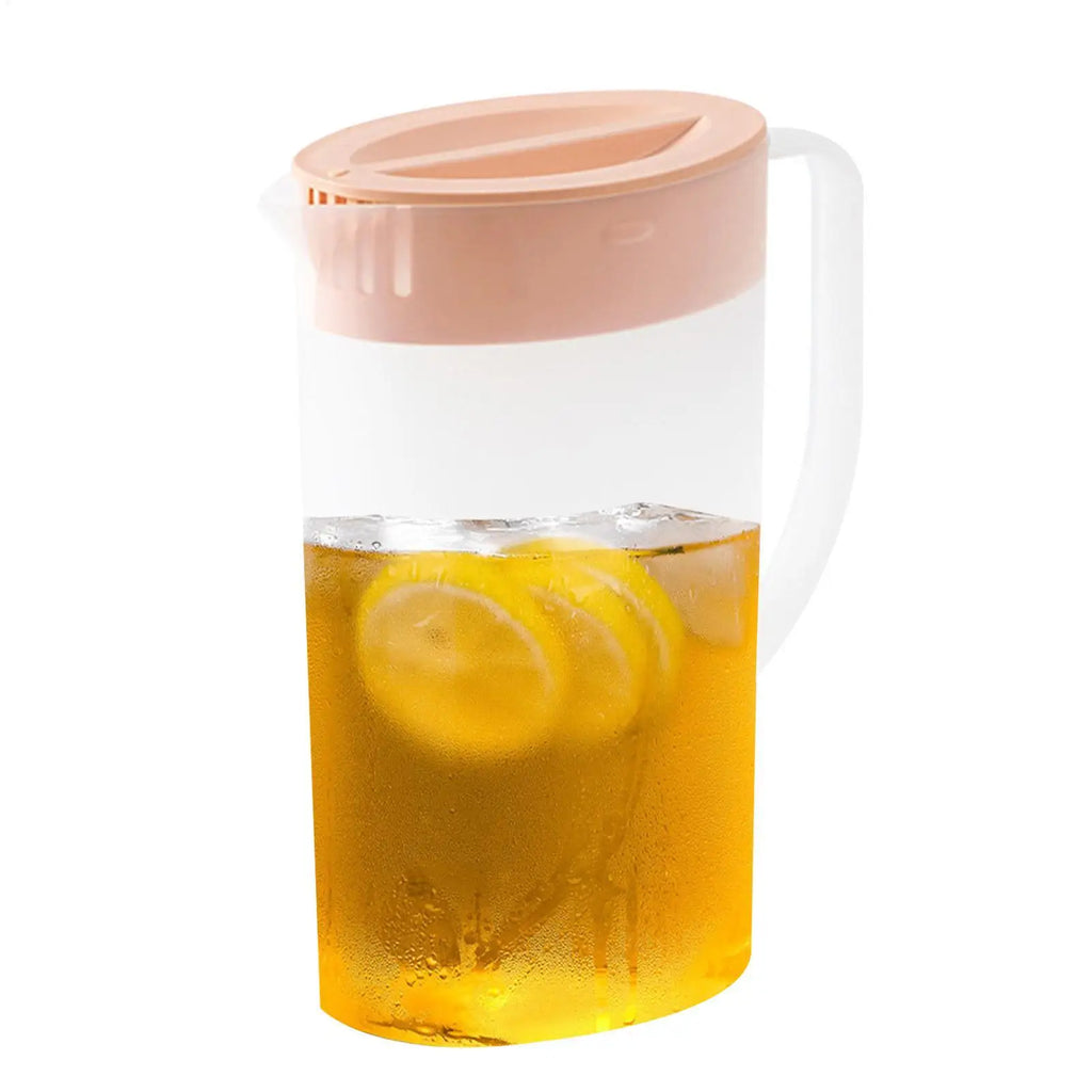 Cold Kettle Large Water Pitcher With Handle And Lid Heat Resisttant Cold Hot Kettle Large-capacity Tea Pitcher Water Juice Jug Oasis Select