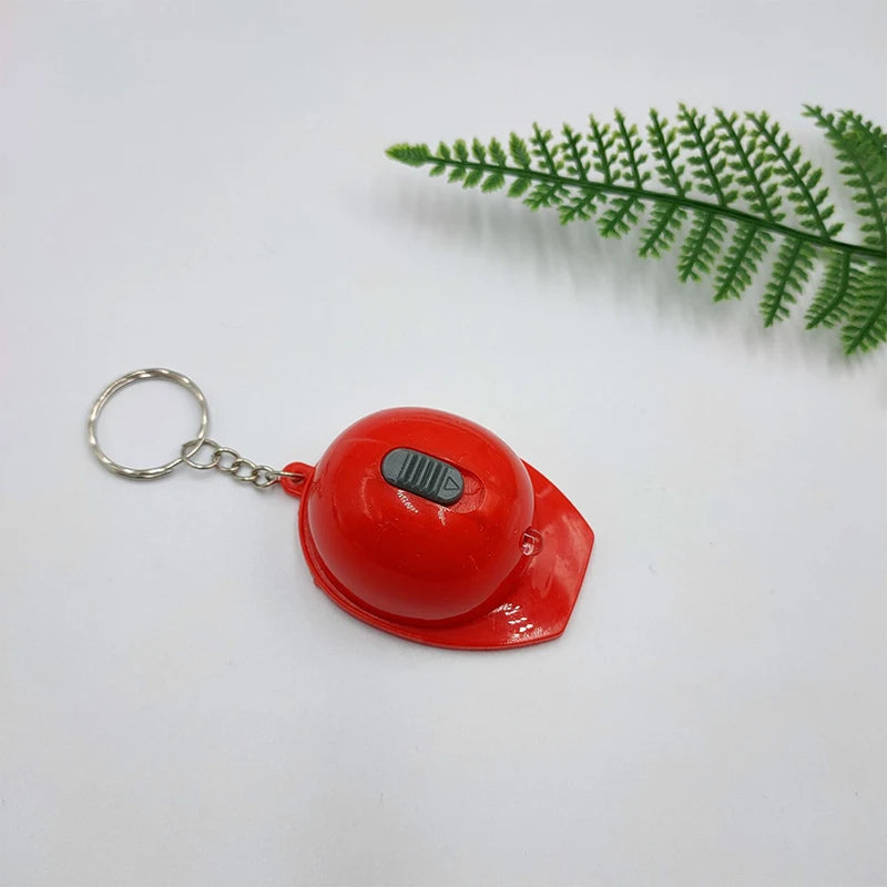 SUSU 1pc Portable Mini LED Helmet Shape Beer Bottle Opener Kitchen Tool Accessories Keychain Pendant Oasis Select Red