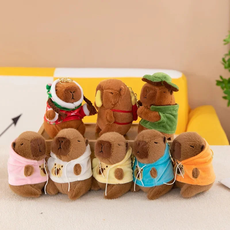 Cute Capybara Plush Pendant Water Dolphin Plush Toy Keychain Bag Charm Pendant Kids Birthday Gift Holiday Party Favor Accessorie Oasis Select