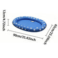 Dog Pool Float Waterproof Inflatable Foldable Raft Summer Lake Dogs Pool Floatie for Small Medium Large Puppy Kitten Outdoor Oasis Select Blue