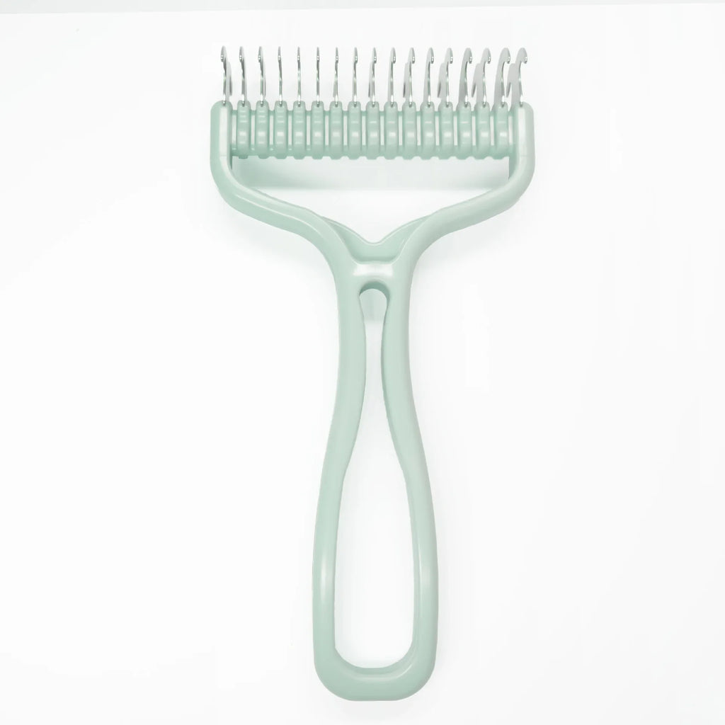 Cat Brush Pet Knot Comb 2 in 1 Dogs Cat Fur Knot Cutter Pets Hair Removal Comb Dog Grooming Shedding Tools Pet Cleaning Supplies Oasis Select Green S