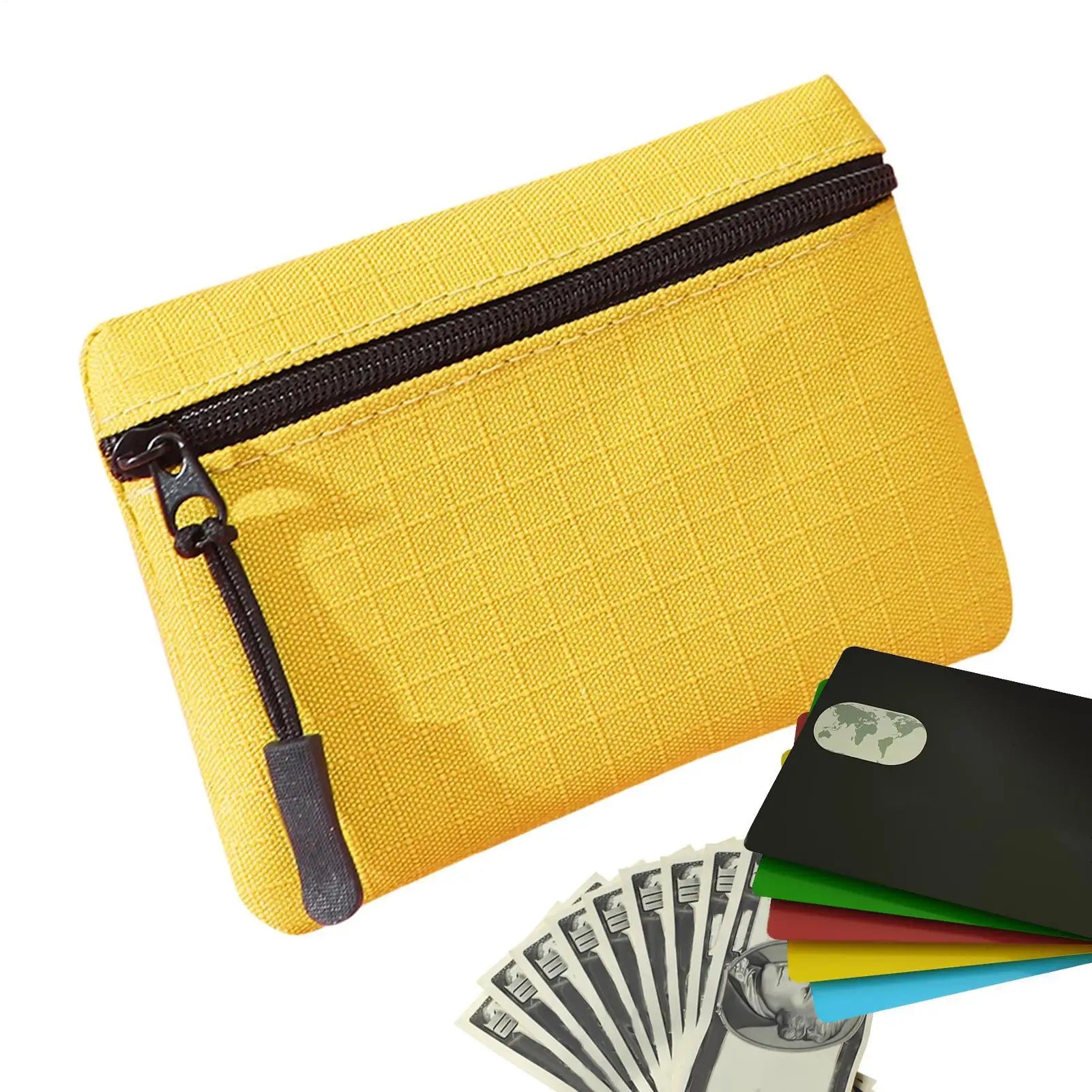 Portable Bag Credit Card Holder Mini Cute Purse Oxford Cloth Coin Purse Women Zipper Coin Pouch Key Earphone Data Cable Card Bag Oasis Select