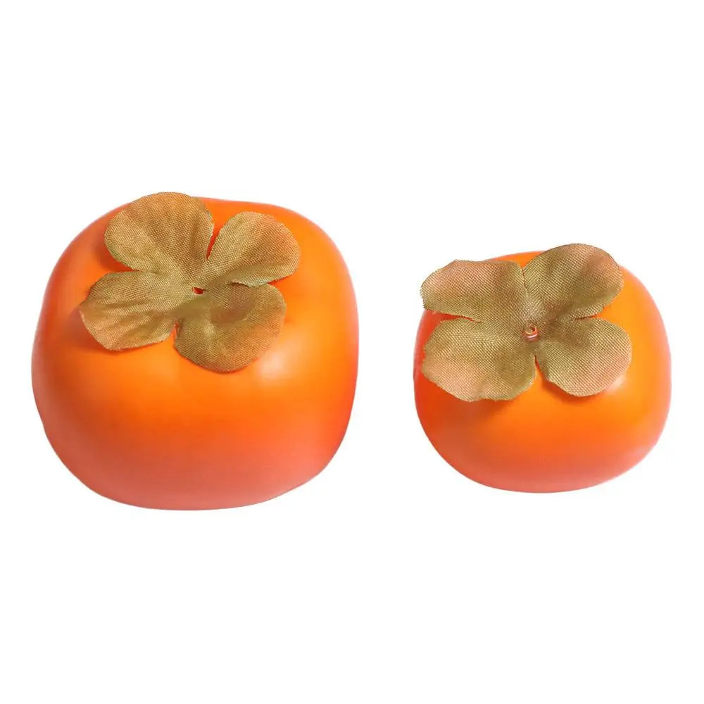 Mini Artificial Foam Persimmon Vegetable Realistic Simulation Fruit Funny Handicrafts Fake Persimmon Garden Decoration Oasis Select