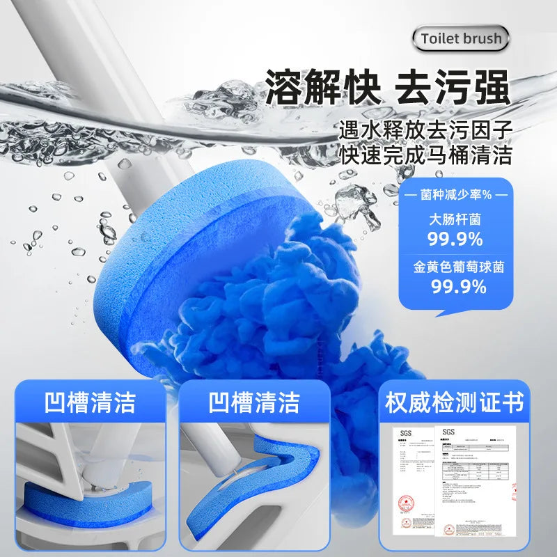 Toilet brush, household toilet brush, disposable disposable toilet brush, replaceable head, soluble deodorizing cleaning brush Oasis Select