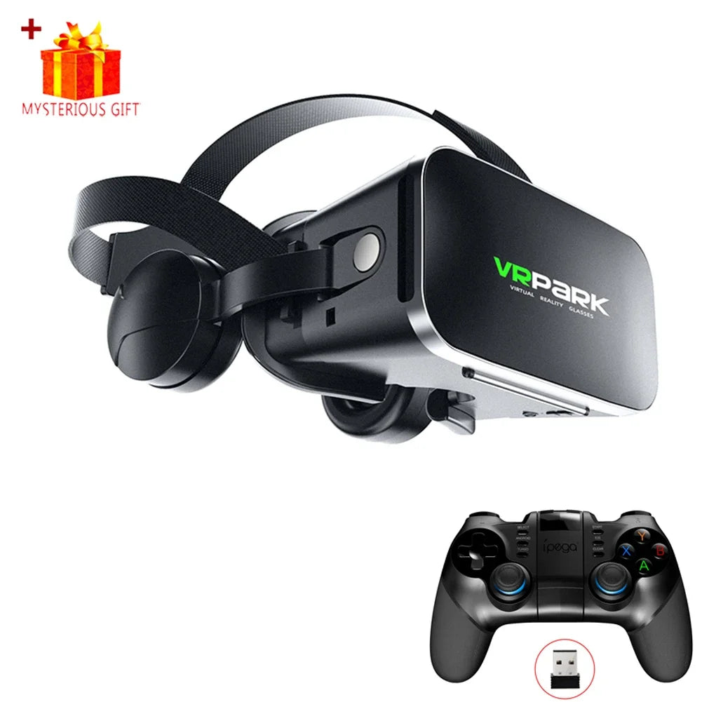 AyeBeau VRPARK J50 VR Headset 3D Glasses – Bluetooth, 110° FOV