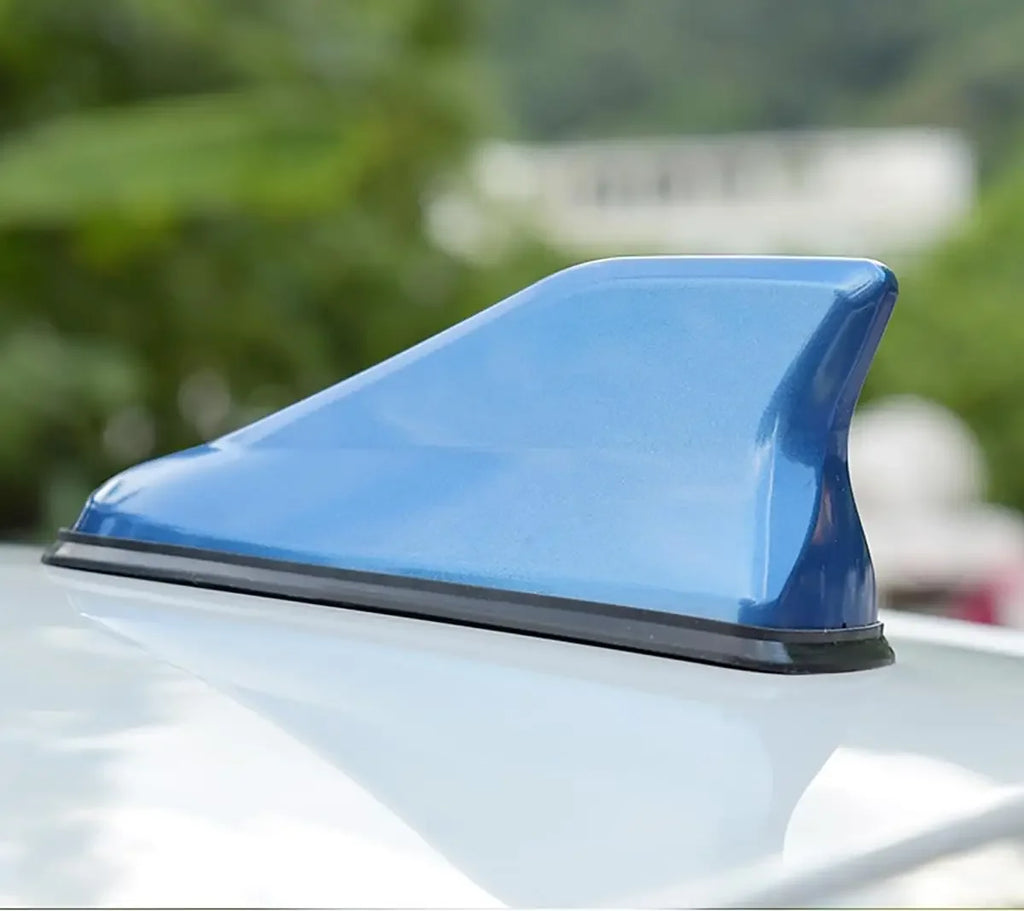 Car Shark Fin Antenna Cover Universal Carbon Fiber Look Radio Signal Aerials Roof Exterior Accessories Decoration for SUV Truck Oasis Select