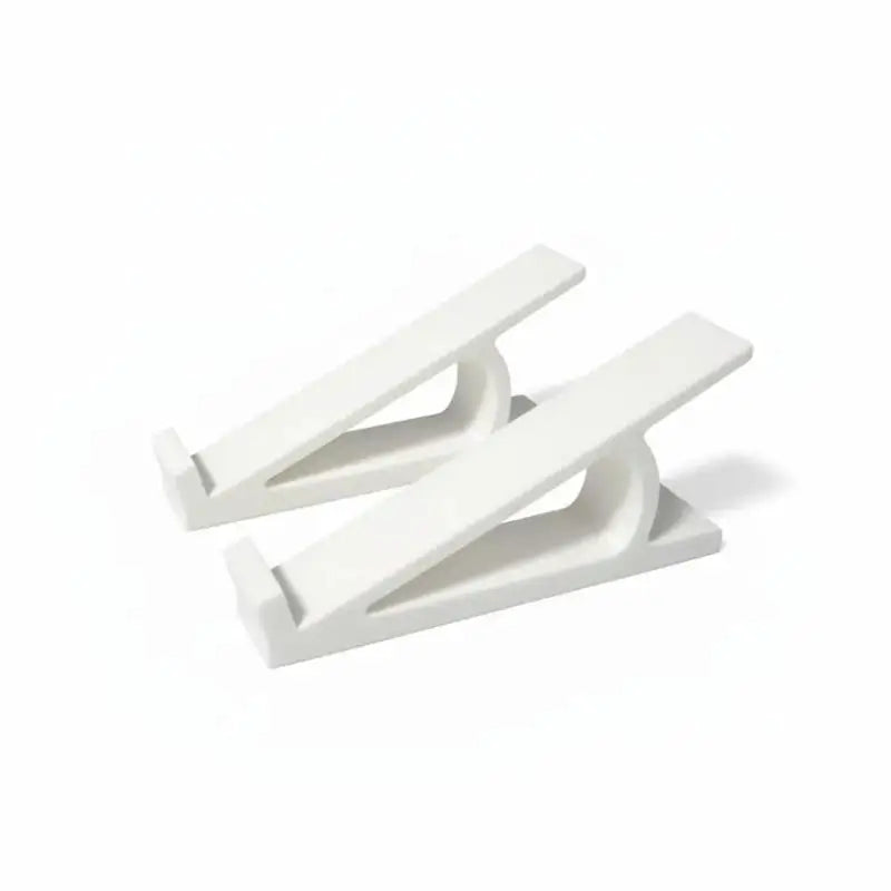 1 Pair Plastic Portable Keyboard Elevated Stand Adjustable Angle Keyboard Riser Computer Monitor Bracket Accessories Oasis Select White