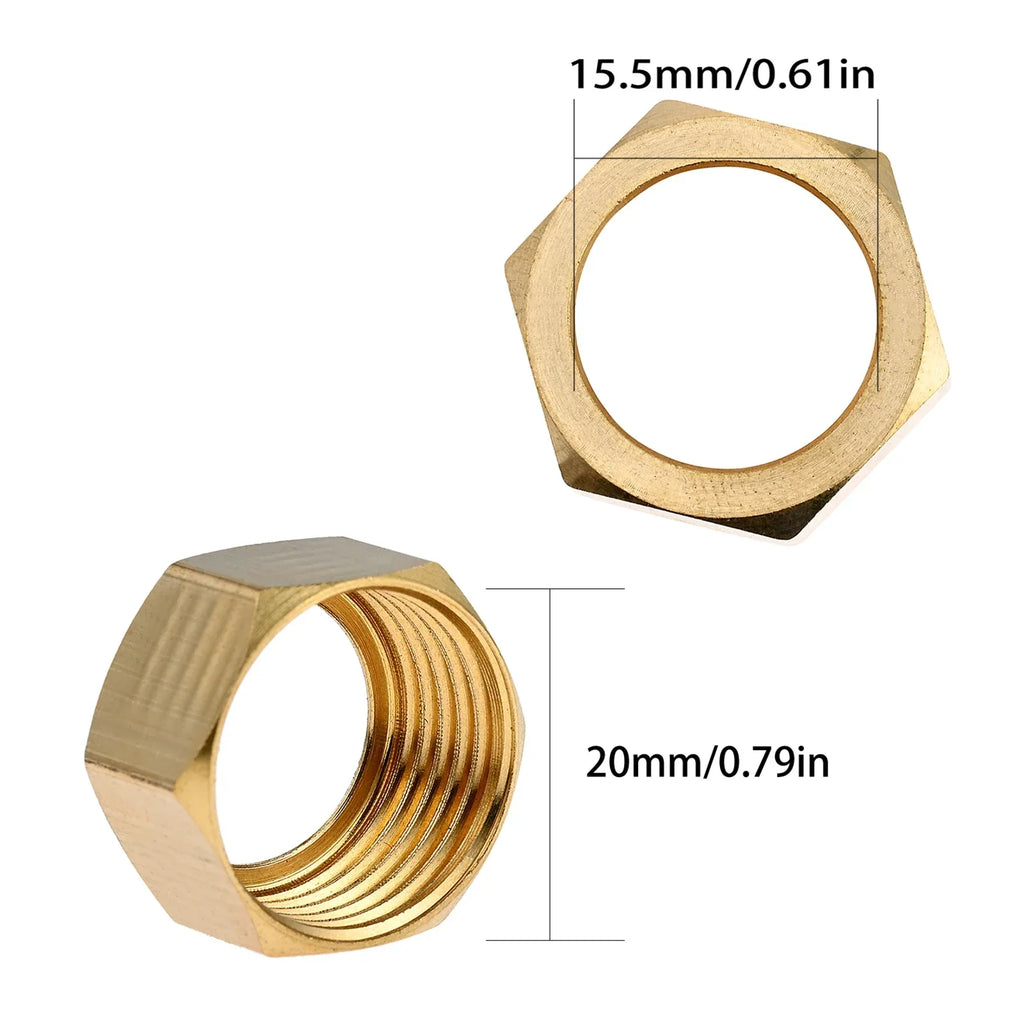 Universal Copper Shower Hose Connector Adapter Nut – All Finishes