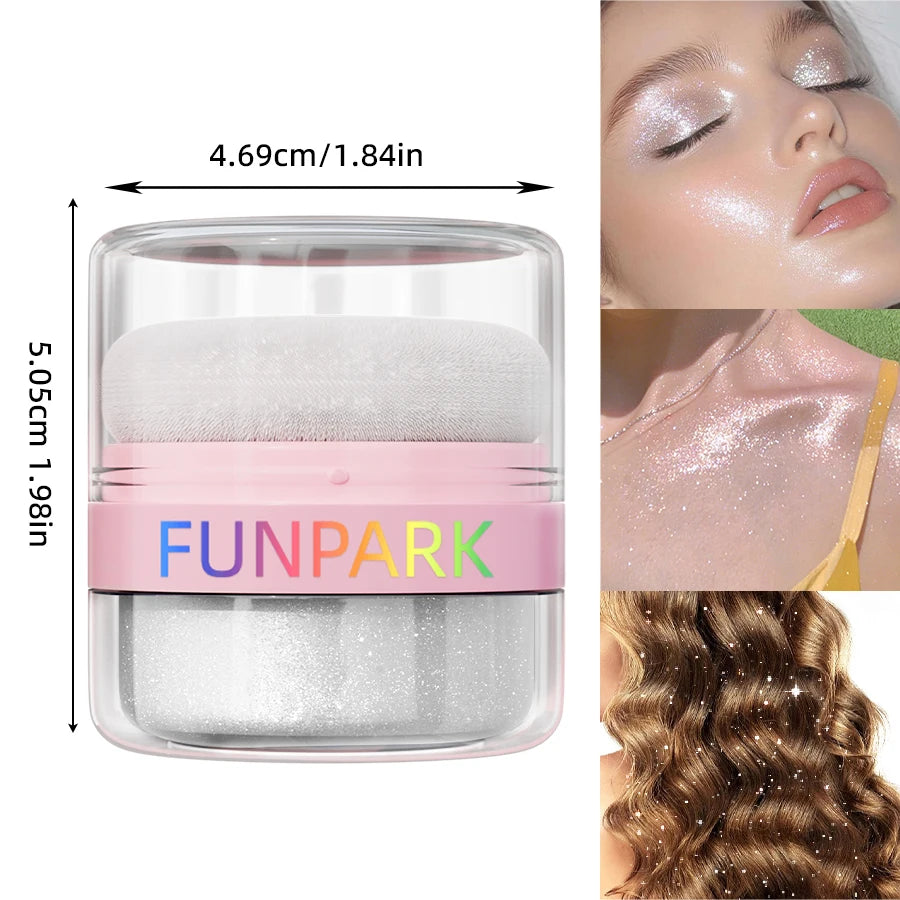 FUNPARK Diamond Highlighter Powder – Face & Body Shimmer