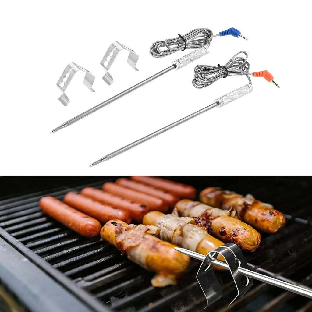 Temperature Detection Range 0°C To 300°C Food-grade Long Temperature Probe Replaced with 42-inch Braided Steel Mesh Probe Wire Oasis Select