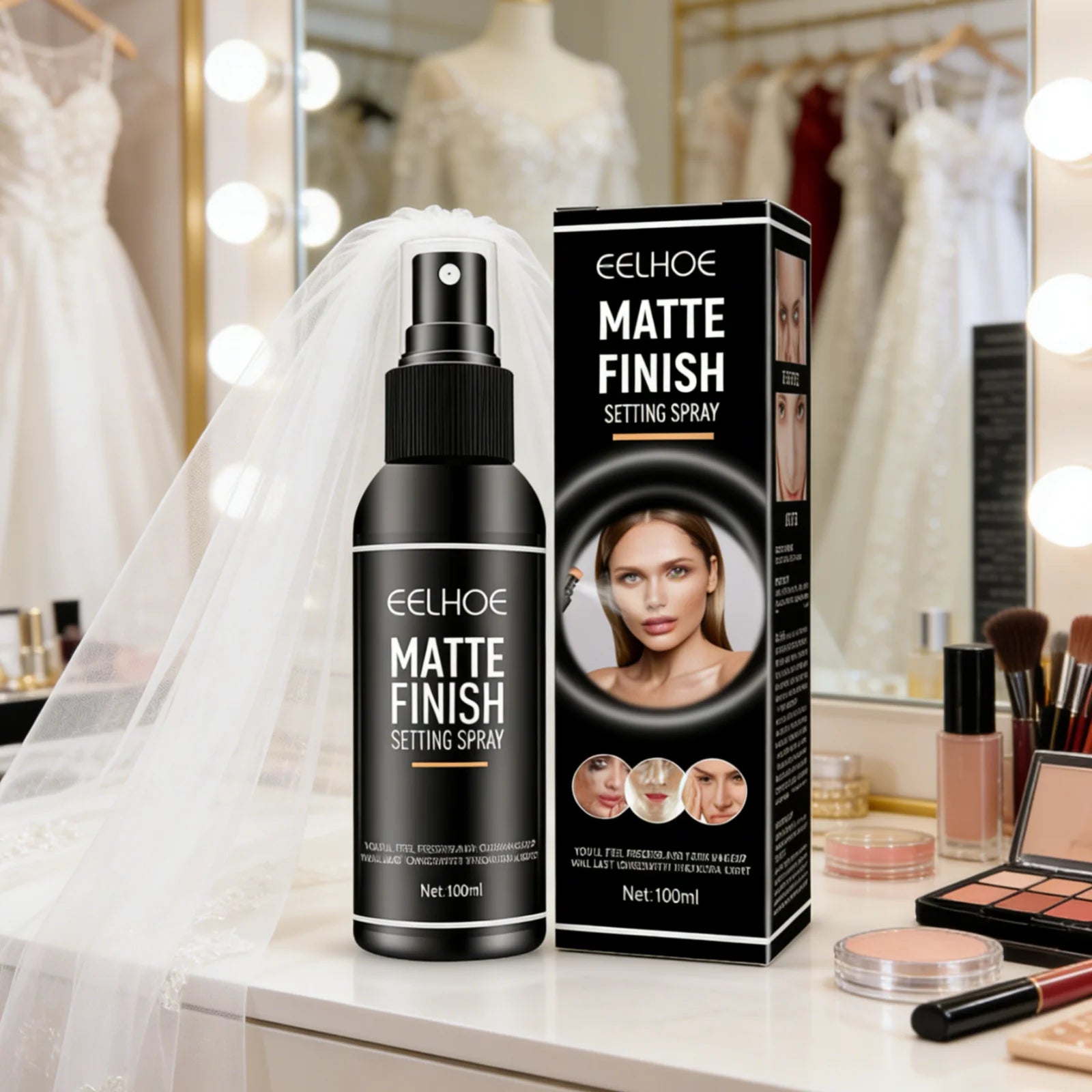 Eelhoe Matte Setting Spray – Oil Control & Pore Minimising 100ml Makeup Setting Spray Oasis Select
