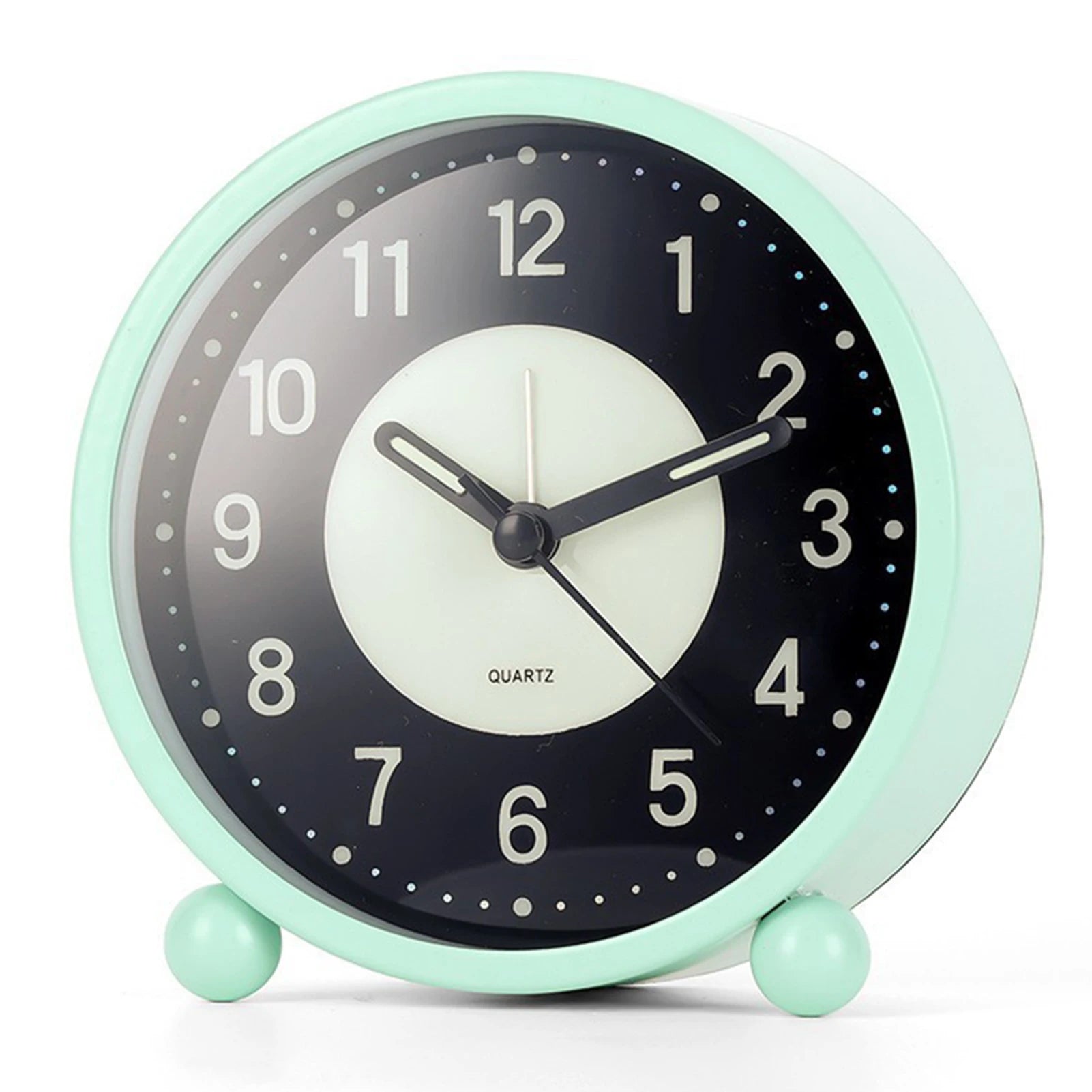 Retro Glow-in-the-Dark Battery Desk Alarm Clock – Silent