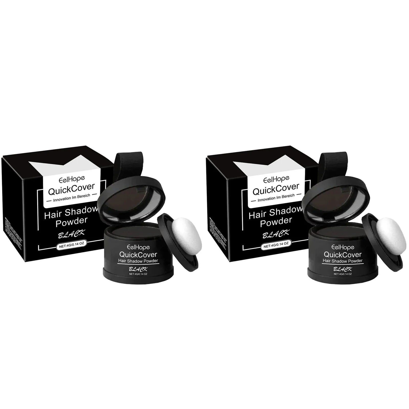 Eelhope Black Hairline Powder – Waterproof Root Cover 4g Hairline Cover Powder Oasis Select Buy 1 Get 1 Free
