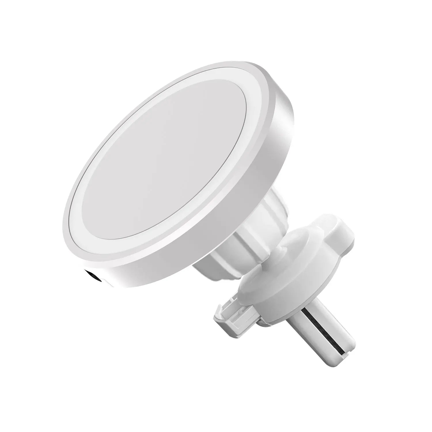 Car Magnetic Wireless Charger Air Vent Phone Holder Stand For Magsafe iPhone 16 15 14 13 12 Pro Max Cell Fast Charging Station Oasis Select WHITE