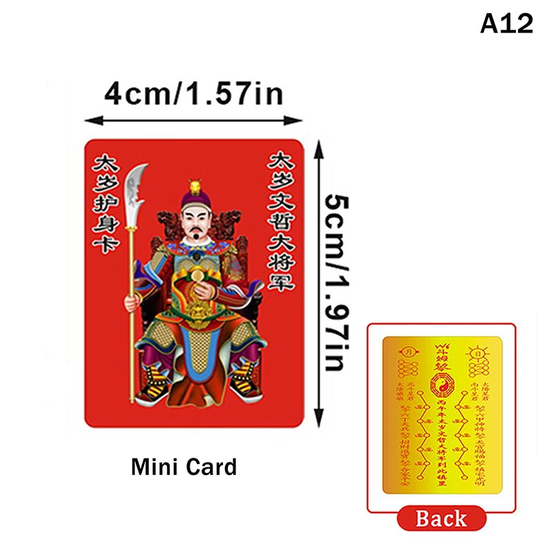 2026 Tai Sui Amulet Card for Horse Year Feng Shui Taisui Prayer Gold Card Portable Wealth Health Good Luck Protective Gift Oasis Select A12