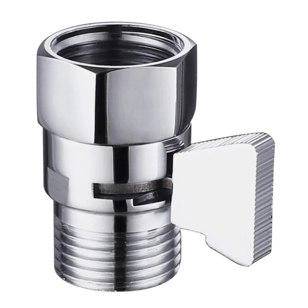 Durable Brass Shower Flow Control Angle Valve Ceramic Silver Brass Handheld Direct Valve Valve Water Volume Adjust Device Worker Oasis Select