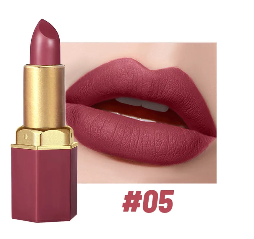SAM SUGAR Gold Bar Glitter Lipstick – 6 Shades, Long Lasting