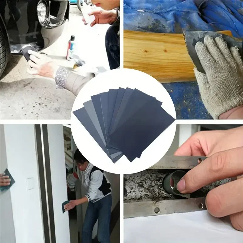 15Pcs/Set Sandpaper 400 600 3000 800 1000 1200 1500 2000 2500 Grit Sand Paper Water/Dry Sanding Paper Abrasive Tools Oasis Select
