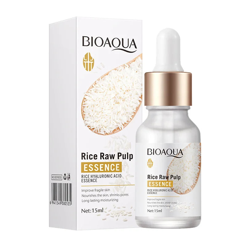BIOAQUA Rice Raw Pulp Face Serum – Hyaluronic Acid Anti-Aging Face Serum Oasis Select