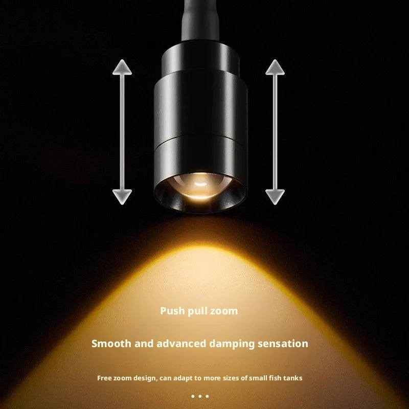 SHINEKNOT 3W Clip-On Aquarium LED Spotlight | Adjustable Focus