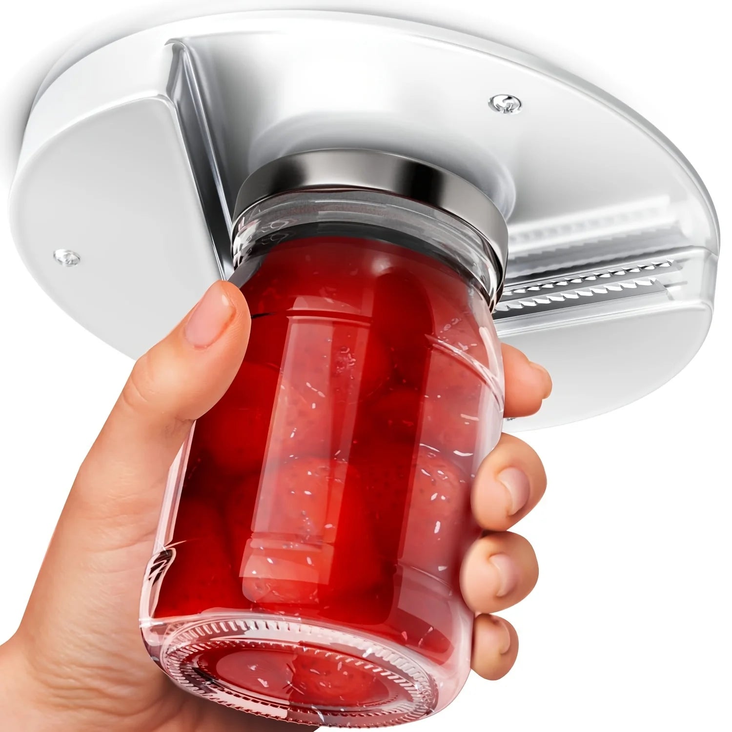 3pcs 2-in-1 Down Cabinet Can & Can Opener Set - Heavy Duty Swivel with Ergonomic Handle, Multi Size Lid Clamp for Kitchen Oasis Select