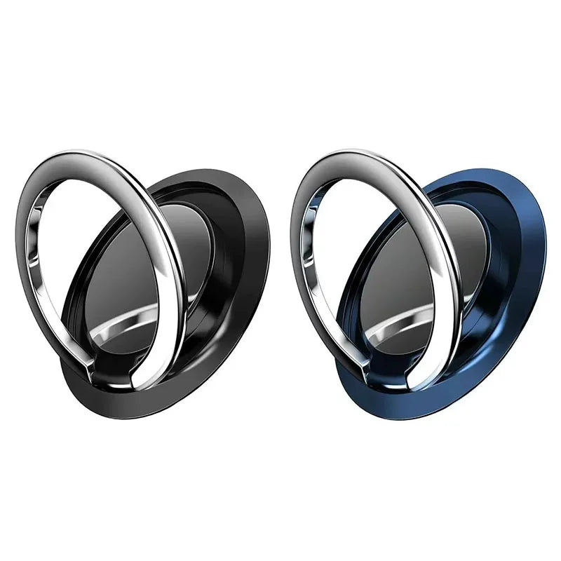 1/2pcs 360 ° Rotatable Ring Phone Holder, General Motors Magnetic Holder, Phone Back Sticker Pad Holder, Holder Oasis Select Black-Blue