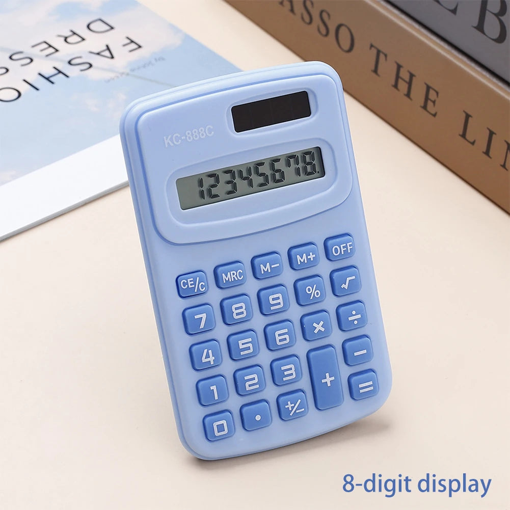 Portable Mini Calculator – 8-Digit LED, Macaron Colors