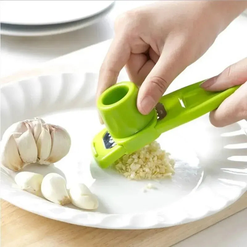 1 Pack Mini Garlic Grinder Creative Garlic Press Kitchen Garlic Mash Manual Garlic Mashing Green Kitchen Gadgets Oasis Select