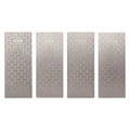 LIKE WISH 4 Pcs Diamond Sharpening Plate Set, Diamond Sharpening Stone With Honeycomb Surface, 400/600/1000/1200 Grit Oasis Select Silver