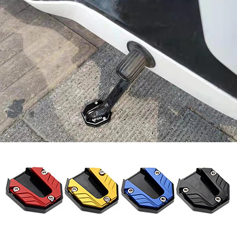 Universal Scooter Motorcycle Bike Kickstand Extender Foot Side Stand Extension Pad Support Plate Anti-skid Enlarged Base Oasis Select
