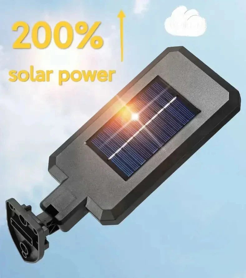 1/2PC 55LED Solar Wall Light 3 Lighting Mode Smart Sensor Strong Light Waterproof Floodlight Lamp Garden Street Sunlight Lantern Oasis Select
