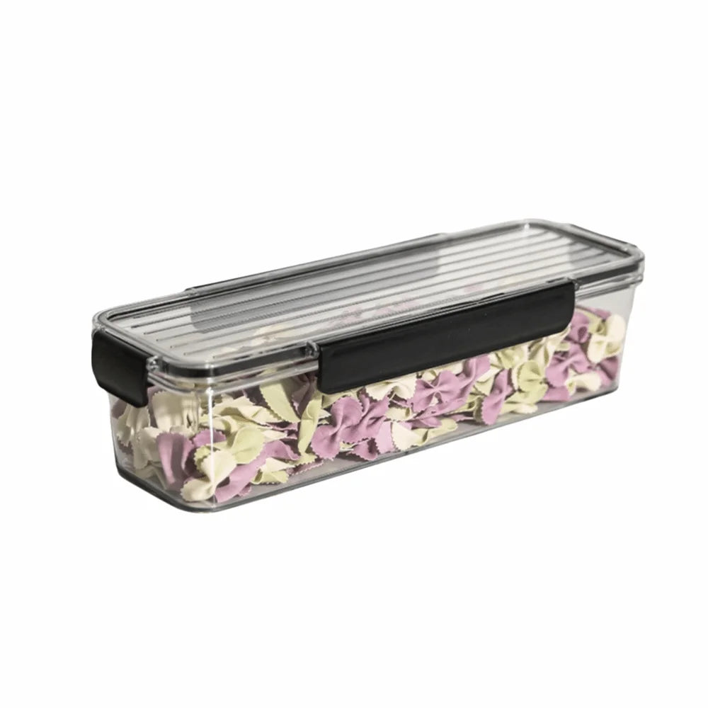 Airtight Pasta Storage Container – Stackable Clear Plastic Box