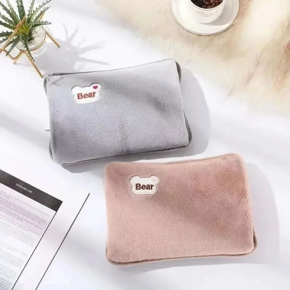 Affordable Winter Hand Warmer Cute Plush Stomach Warmer Portable Heating Pad Comfortable Handheld Warmer Bag Practical Oasis Select