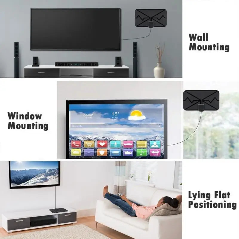 Cross-border indoor digital TV ground wave antenna extended sucker dvb-t2 antenna 4K Oasis Select