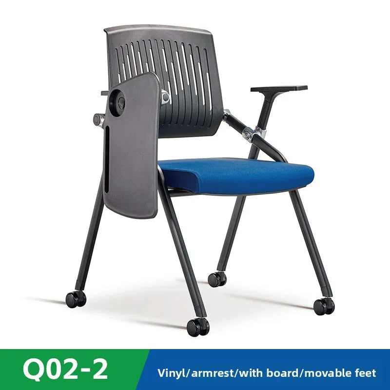 Foldable training table and chair integrated staff mesh conference chair training chair with writing tablet Oasis Select 10