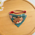 Christmas Pet Triangle Scarf Collar Cute Cat Christmas Accessories Dog Collar Red Elk Oasis Select Elk triangle scarf