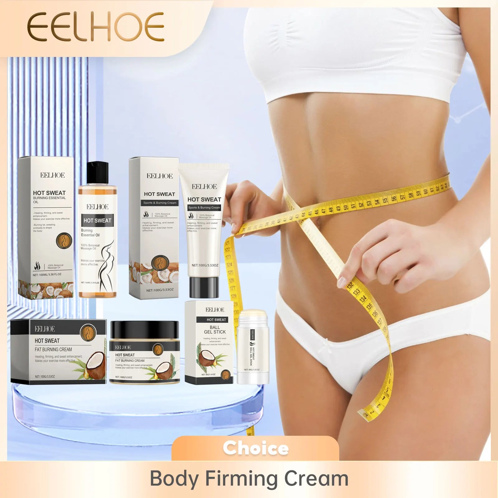 EELHOE Body Anti-Sagging Firming Cream Tightening Abdominal Shaping Moisturizing Improve Sagging Skin Brighten Body Care Cream Oasis Select