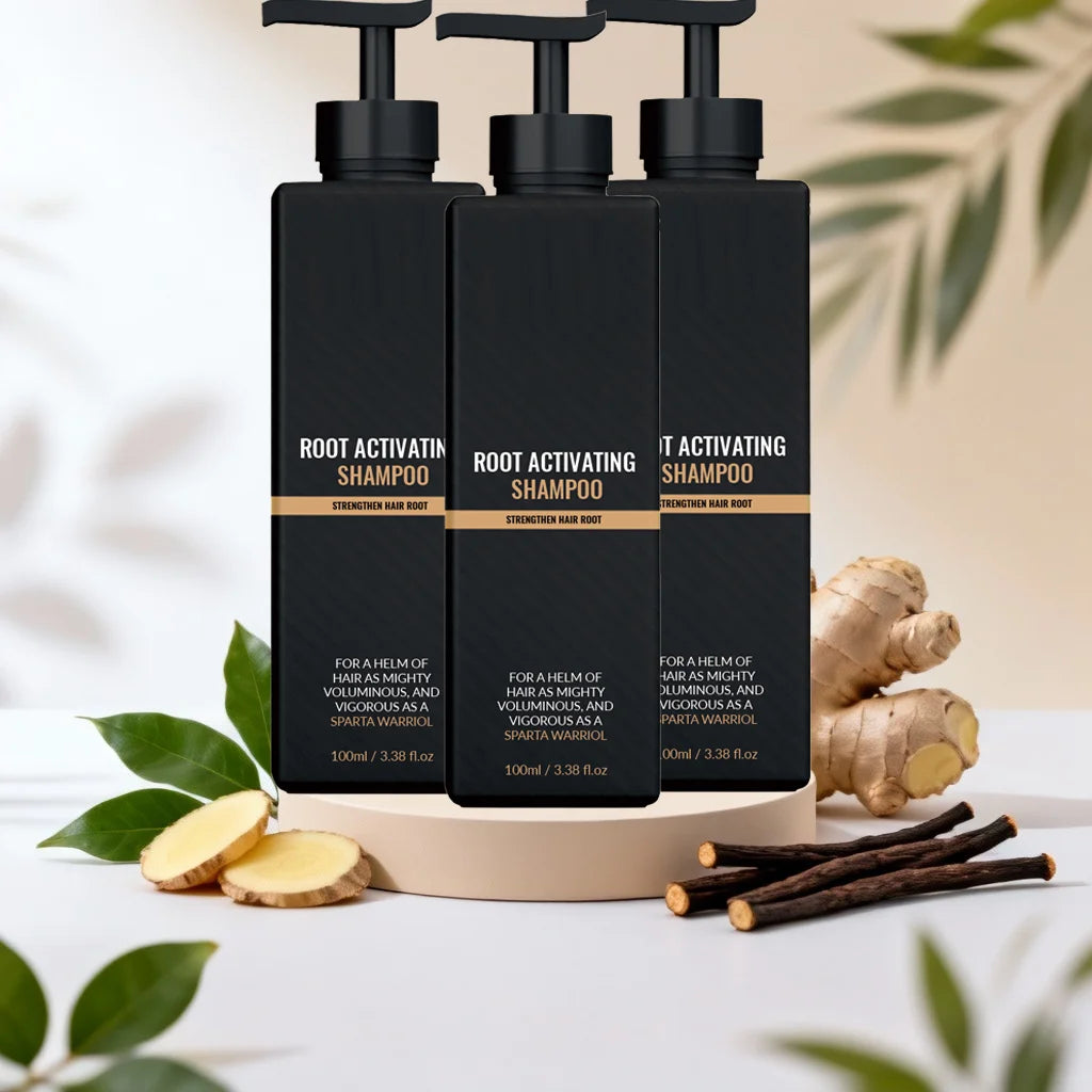 Volumizing Scalp Care Shampoo Deep Cleansing Ginger Extract Natural Formula Hair Strengthening Nourishing For Oily Hair All Type Oasis Select