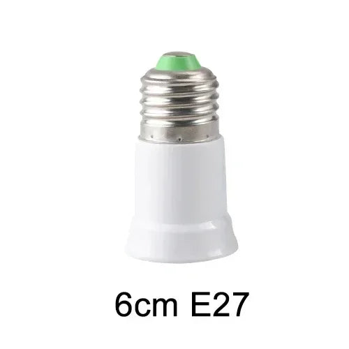E27 to E27 Flexible Bulb Socket Extender E27 Lamp Rotating Base Lamp Holder 110V 220V Extension Converter 6/9/15/20/30/35/60cm Oasis Select 6CM E27 to E27