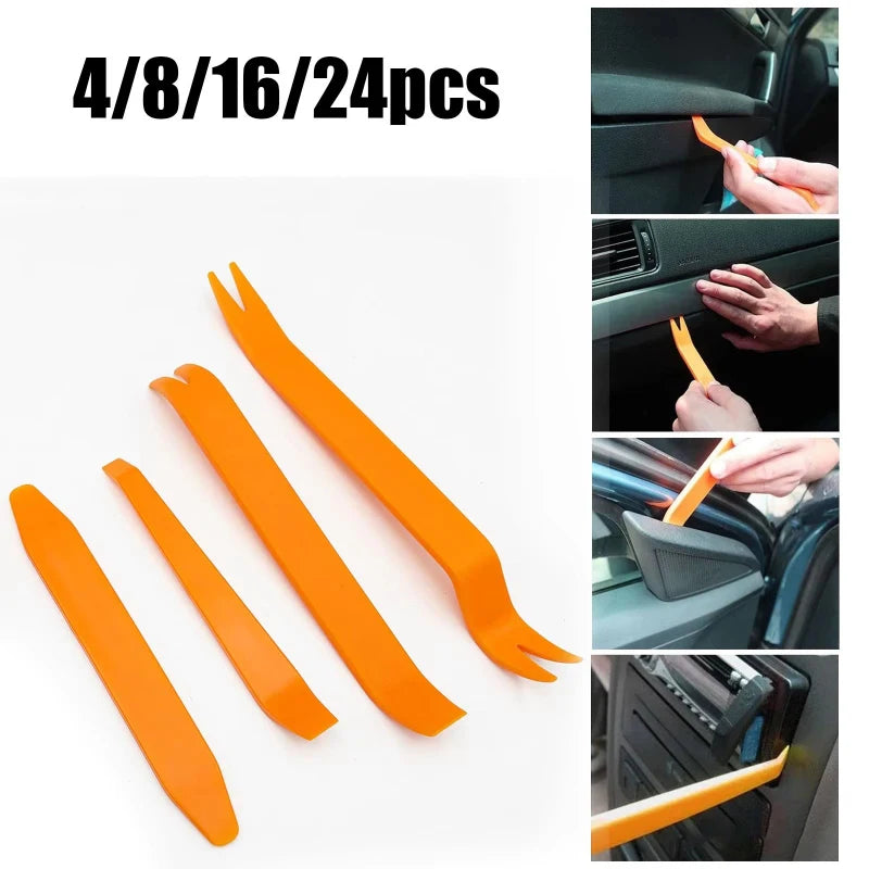 4/8/16/24pcs Auto Door Clip Panel Trim Navigation Blades Disassembly Plastic Car Interior Seesaw Conversion Repairing Tools Oasis Select