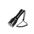High Power Diving Flashlight IP68 Highest Waterproof Rating Professional Diving Light Powered by 18650 Battery With Hand Rope Oasis Select 8773 L2 no battery