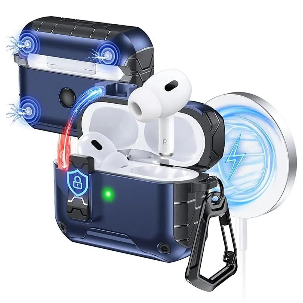 AirPods Pro 3 Case – Phone Stand, Magnetic Lock & Keychain Earbud Protective Case Oasis Select E